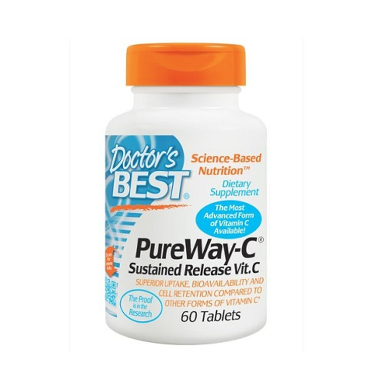 Doctors Best Pureway-C Sustained Release Vitamin C Tablets, 60 Ea