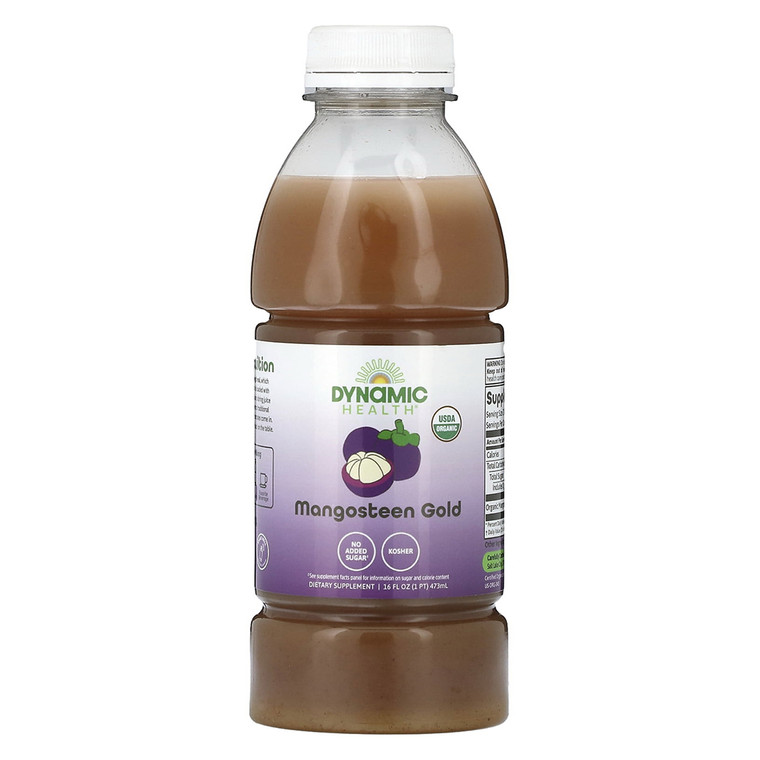 Dynamic Health Mangosteen Gold Pure Juice, 16 Oz