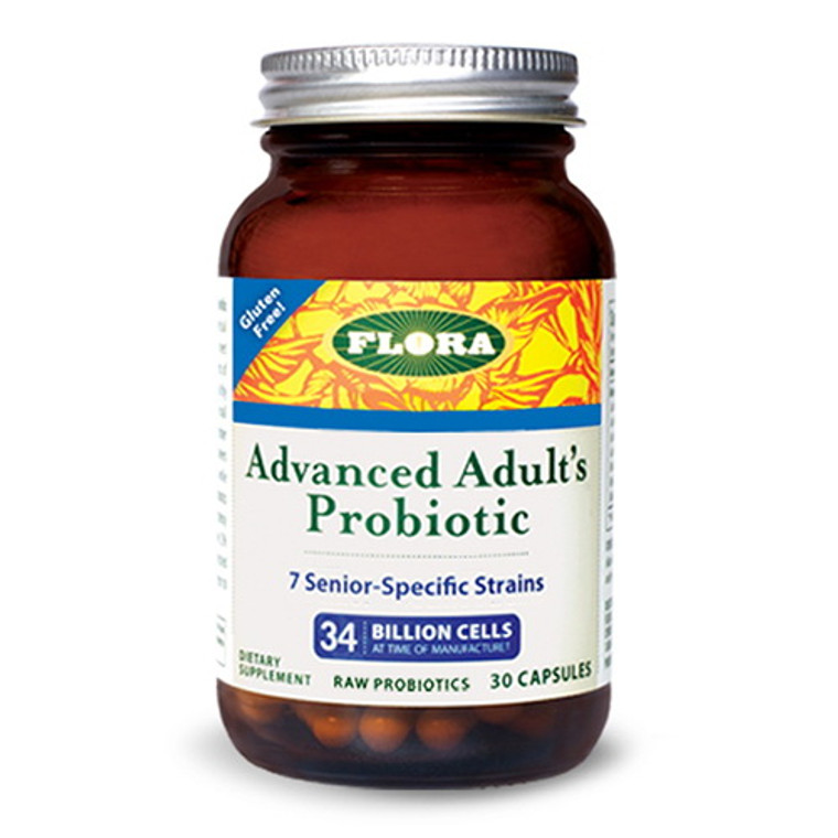 Flora Advanced Adults Probiotic Capsules, 30 Ea