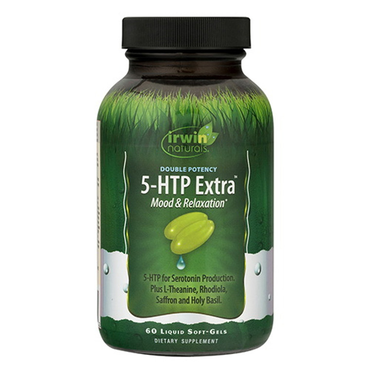 Irwin Naturals 5-HTP Extra Mood and Relaxation Liquid Softgels, 60 Ea