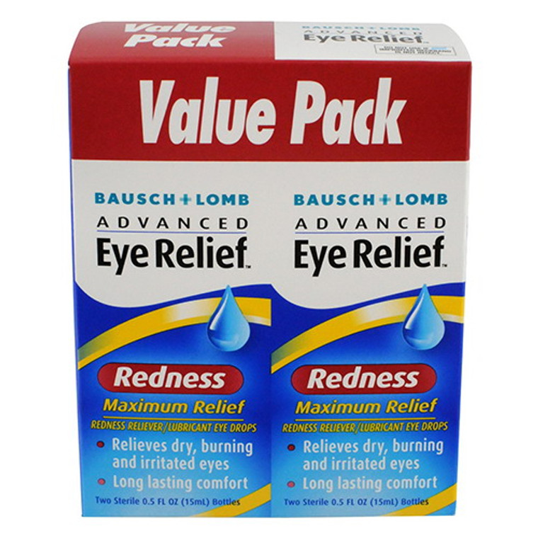 Bausch and Lomb Advanced Eye Relief Maximum Redness Reliver 2 x 0.5 oz