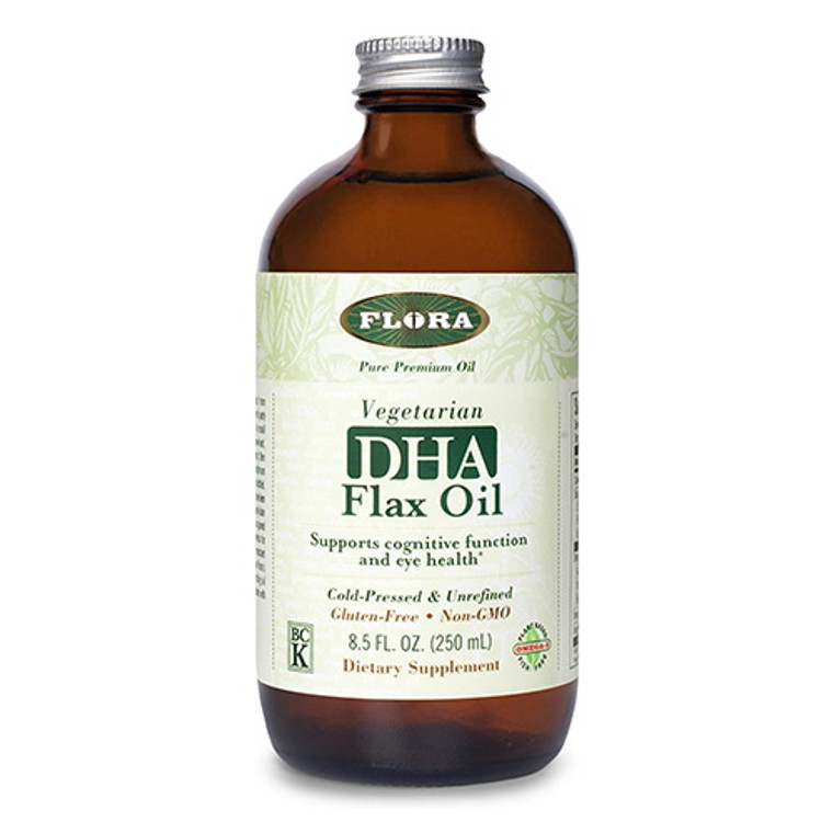 Flora DHA Flax Oil for Cognitive Function and Eye Health, 8.5 Oz
