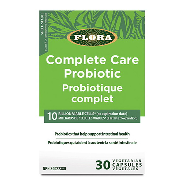 Flora Complete Care Probiotic for Optimal Digestive Health Capsules, 30 Ea
