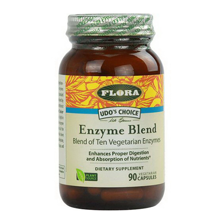 Flora Udos Choice Enzyme Blend for Digestion Capsules, 90 Ea