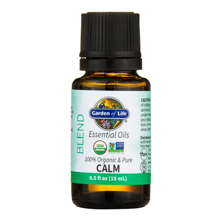 Garden of Life Organic and Pure Calm Blend Essential Oils, 0.5 Oz