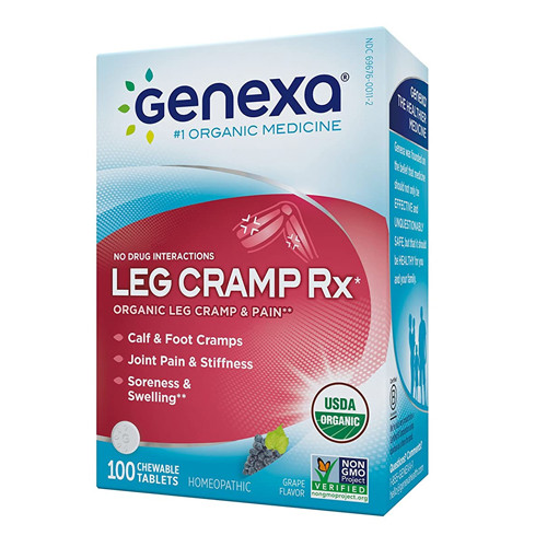 Genexa Organic Leg Cramp Relief Chewable Tablets, 100 Ea