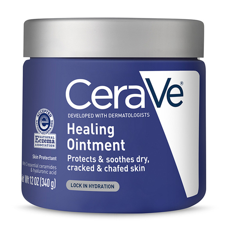 Cerave Healing Ointment Protects and Soothes Dry Cracked and Chafed Skin 12Oz (340g)
