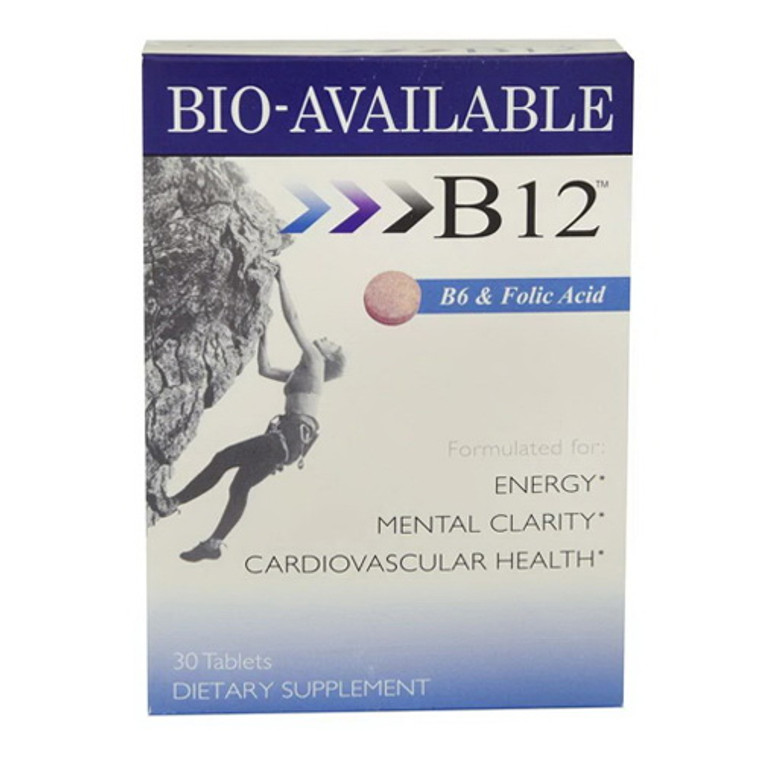 Heaven Sent Bio Available B12, B6, and Folic Acid Dietary Supplement Tablets, 60 Ea