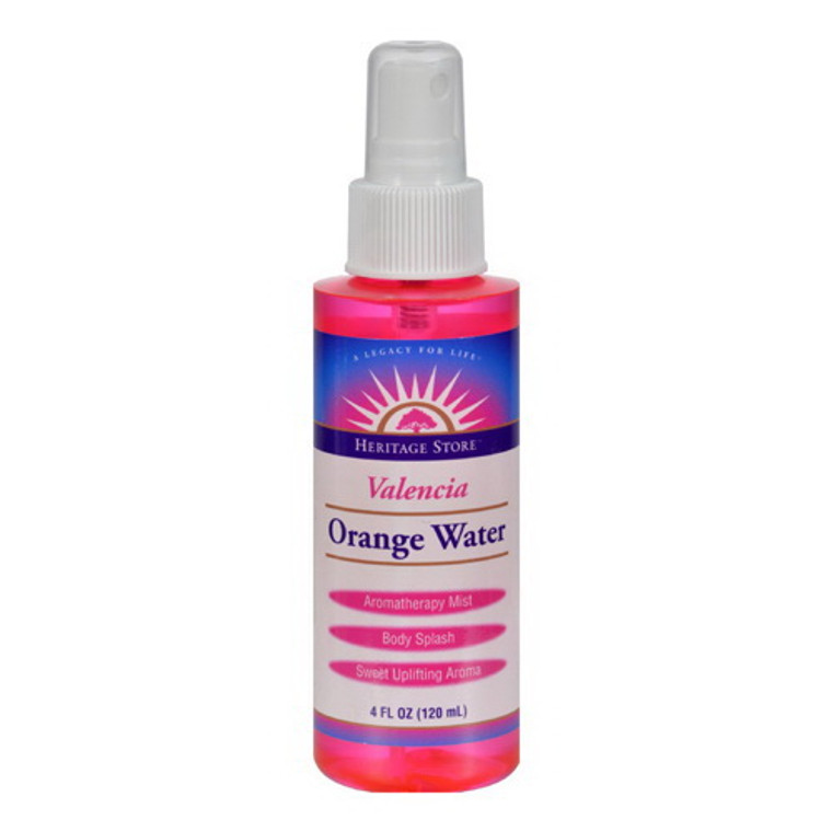 Heritage Store Atomizer Orange Flower Water, 4 Oz