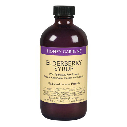 Honey Gardens Apiaries Organic Honey Elderberry Extract with Propolis, 8 Oz