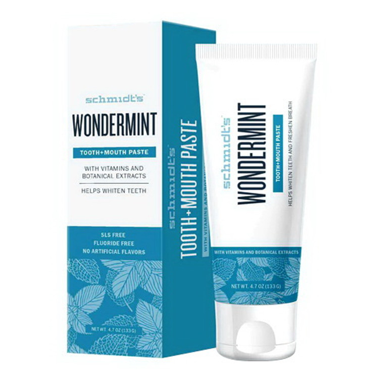 Schmidts Wondermint Tooth and mouth paste, 4.7 Oz