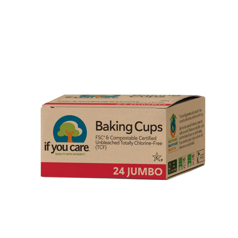 If You Care Jumbo Baking Cups Unbleached Totally Chlorine Free 24Ea