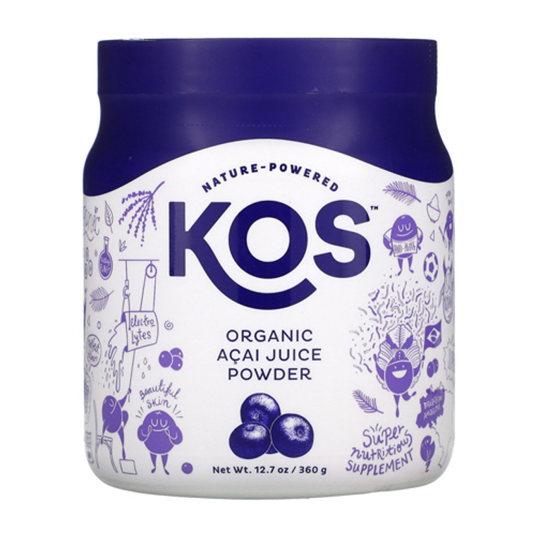 KOS Nature Powered Organic Acai Juice Powder, 12.7 Oz
