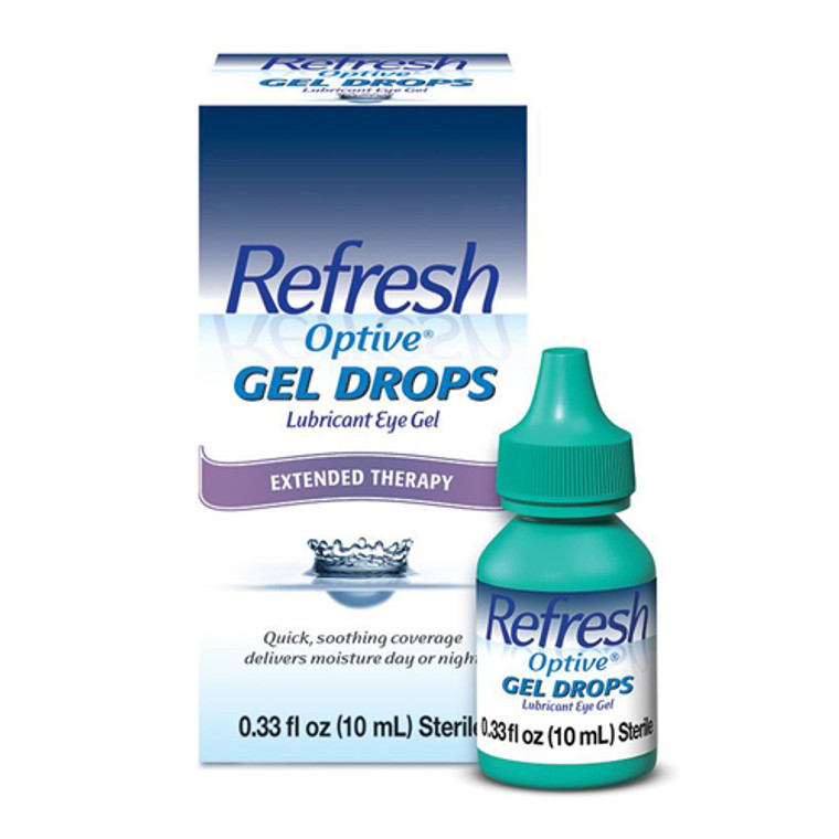 Refresh Optive Gel Drops Extended Therapy, Lubricant Eye Gel, 0.33 Oz