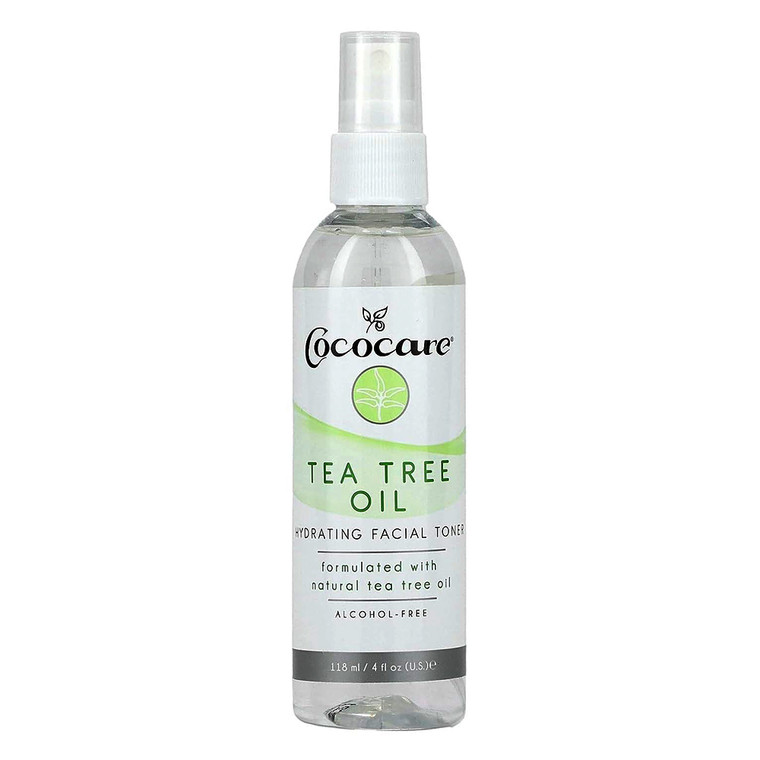Cococare Tea Tree Oil Hydrating Facial Toner Purifying and Refreshing Formula 4Oz (118ml)