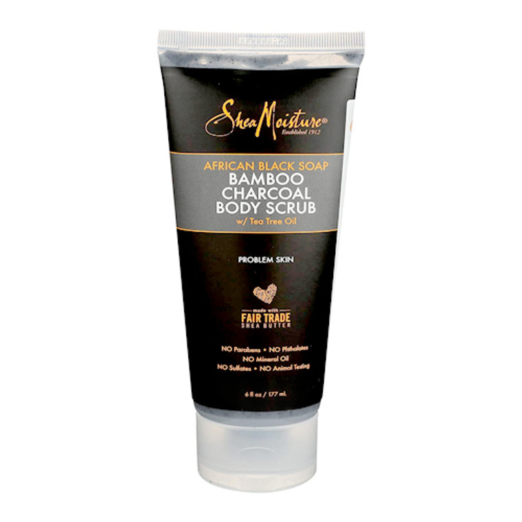 Shea Moisture Bamboo Charcoal Body Scrub, 6 Oz