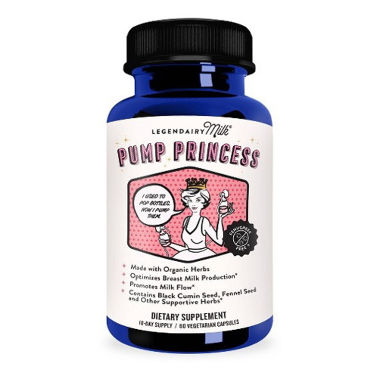 Legendairy Milk Pump Princess Lactation Supplement Veggie Capsules, 60 Ea