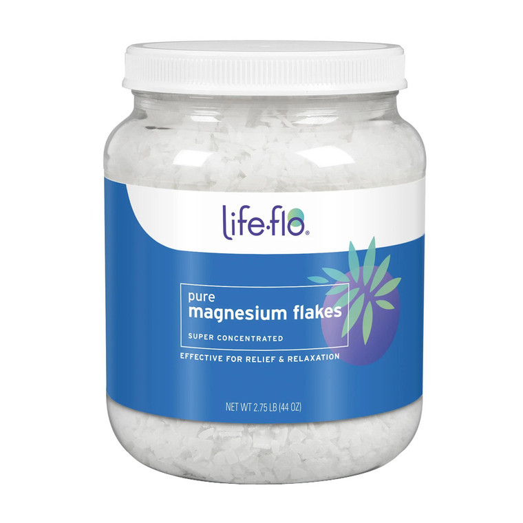 Life Flo Natural Living Pure Magnesium Flakes for Relief and Relaxation, 44 Oz