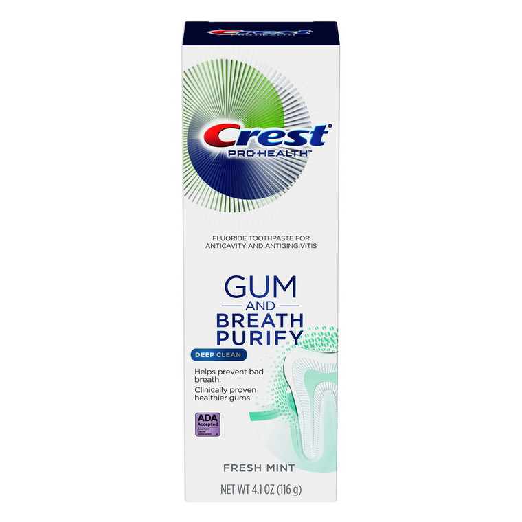 Crest Gum and Breath Purify Deep Clean Toothpaste Fresh Mint, 4.1 Oz