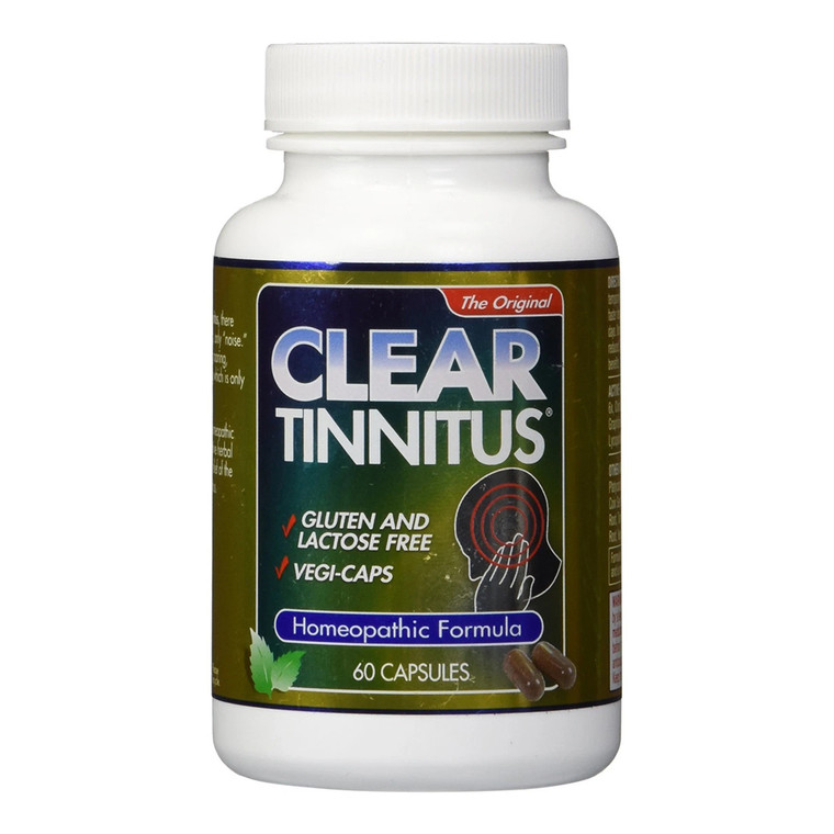 Clear Tinnitus Homeopathic Herbal Relief Formula Capsules Natural Symptom Relief 60Ea