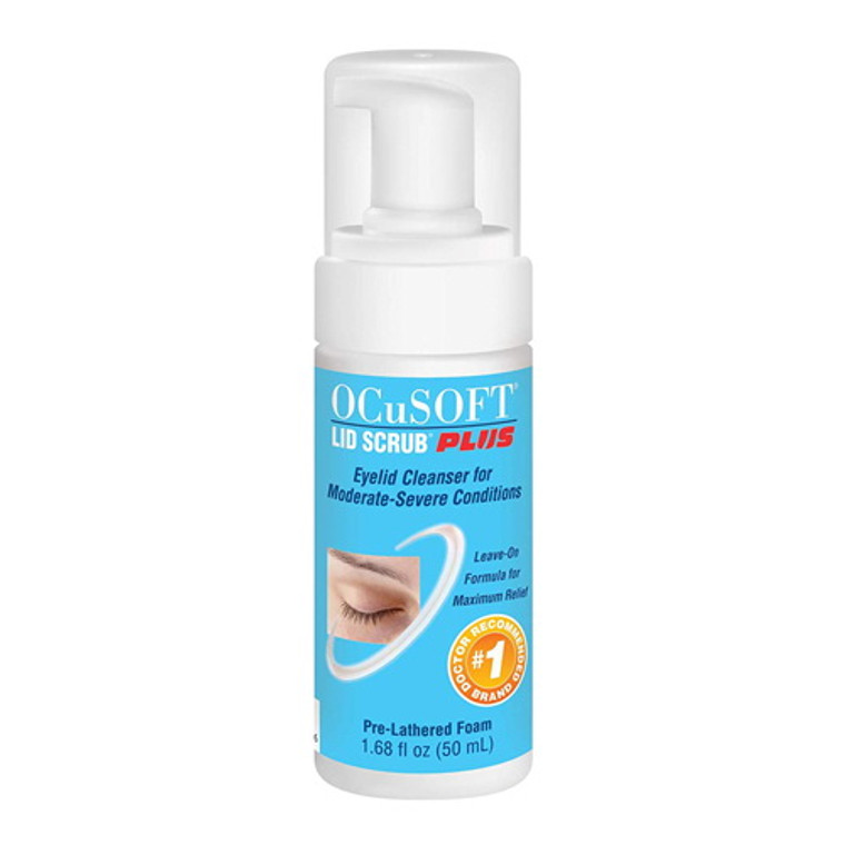 Ocusoft Lid Scrub Plus Formula Foaming Eyelid Cleanser, 1.68 Oz