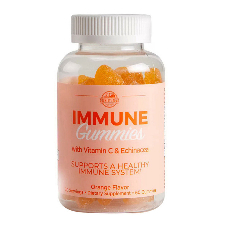 Country Farms Immune Gummies with Vitamin C and Enchinacea, 60 Ea