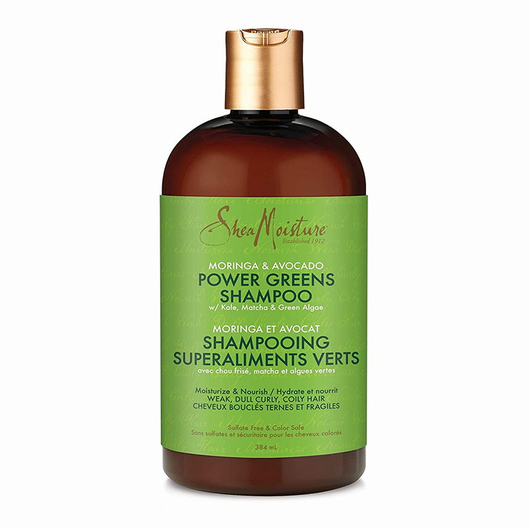 Sheamoisture Moringa Avocado Power Greens Shampoo, 13 Oz