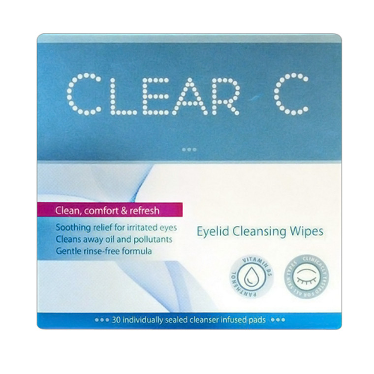 Leader Eyelid Cleansing Wipes for Clean, Comfort and Refresh, 30 Ea