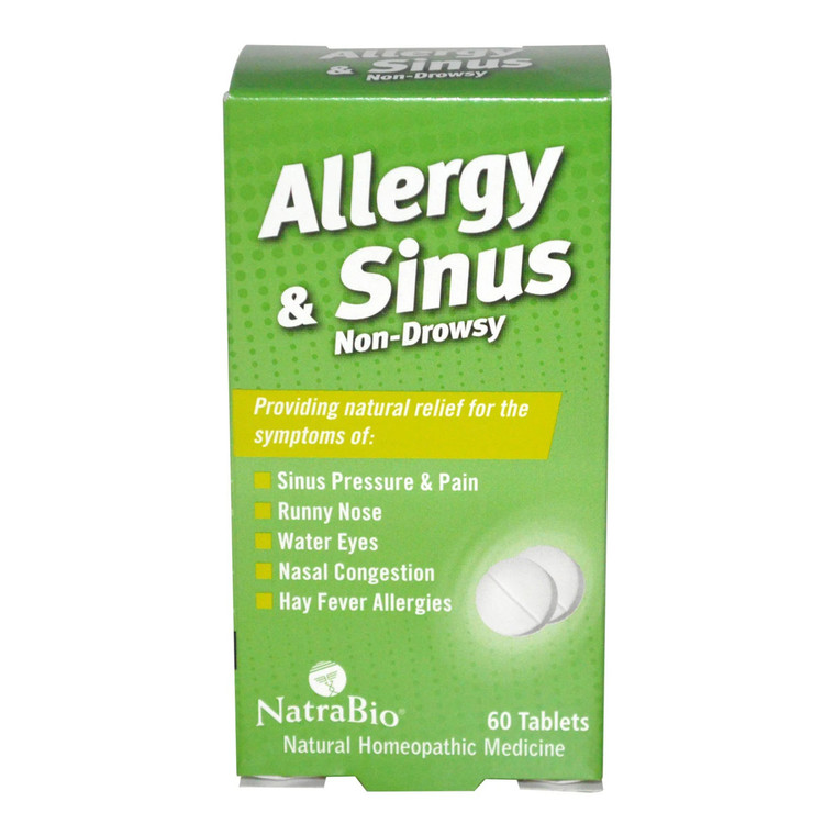 Natra Bio Allergy and Sinus Non-Drowsy Tablets, 60 Ea