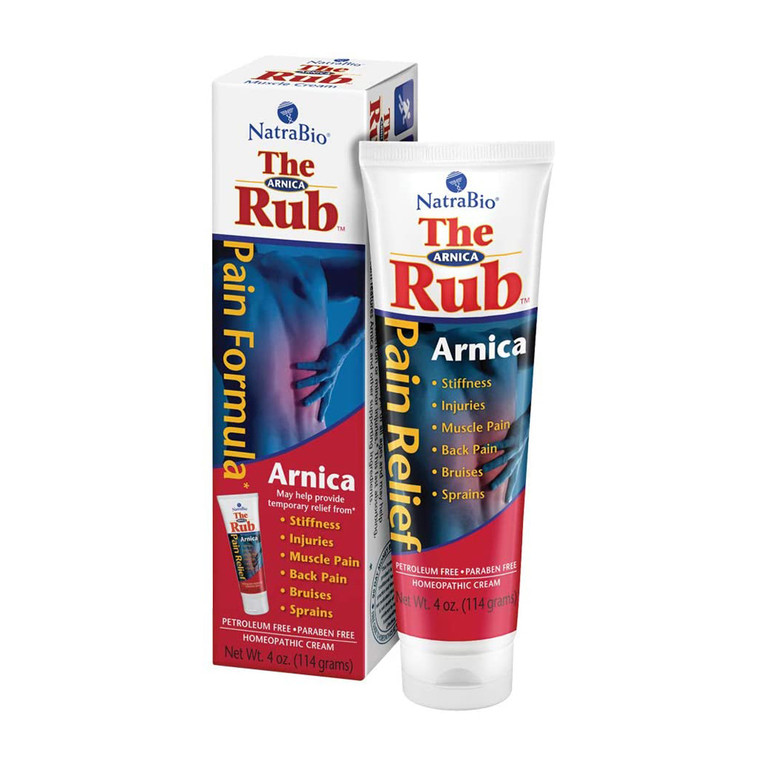 Natra Bio The Arnica Rub Pain Relief Cream, 2 Oz