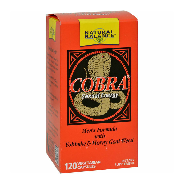 Natural Balance Cobra Sexual Energy Vegetarian Capsules, 120 Ea