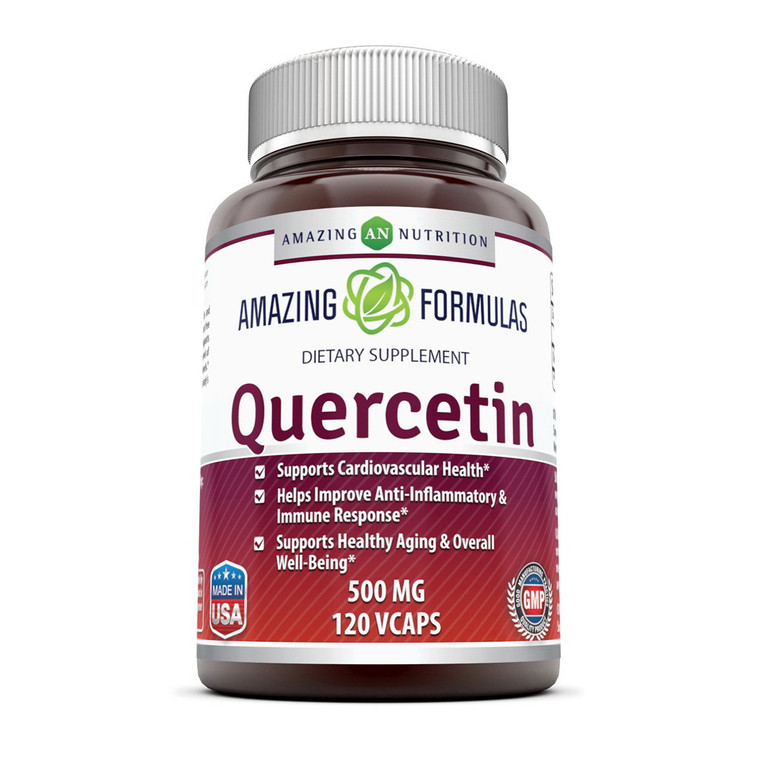 Amazing Formulas Quercetin 500 Mg Supplements, 120 Vcaps