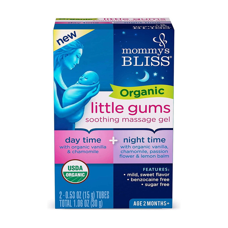 Mommys Bliss Organic Little Gums Soothing Massage Gel, 1.06 Oz