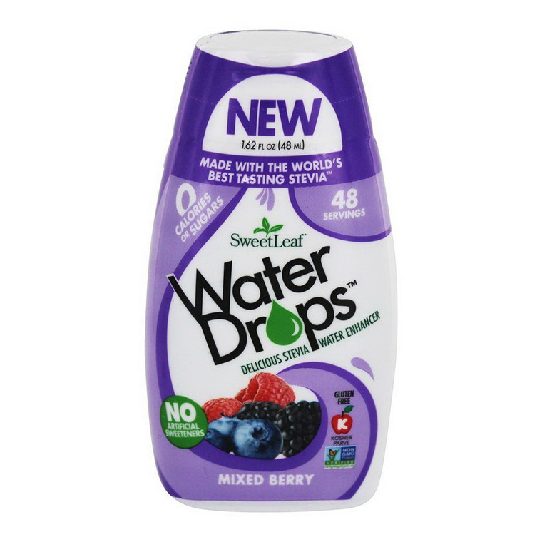 Wisdom Natural Sweet Leaf Waterdrops Mixed Berry, 1.62 Oz