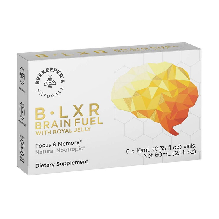 Beekeepers Naturals B.LXR Brain Fuel with Royal Jelly, 2.1 Oz