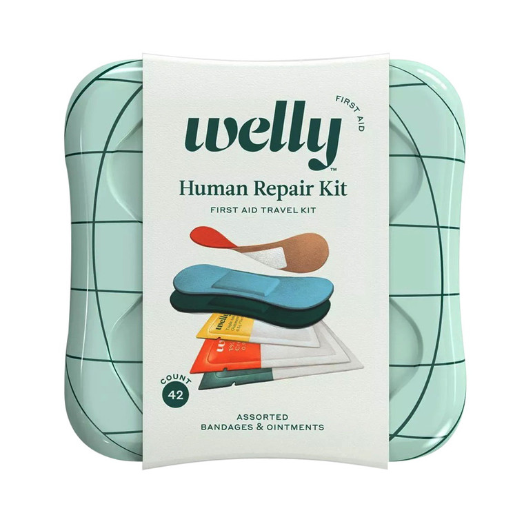 Welly Human Repair Kit First Aid Travel Kit, 42 Ea