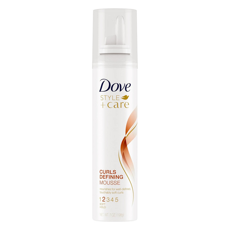 Dove Curls Defining Mousse Helps Prevent Frizz and Flyaways Defining Curls for Manageable Soft and Bouncy Hair 7Oz (189g)
