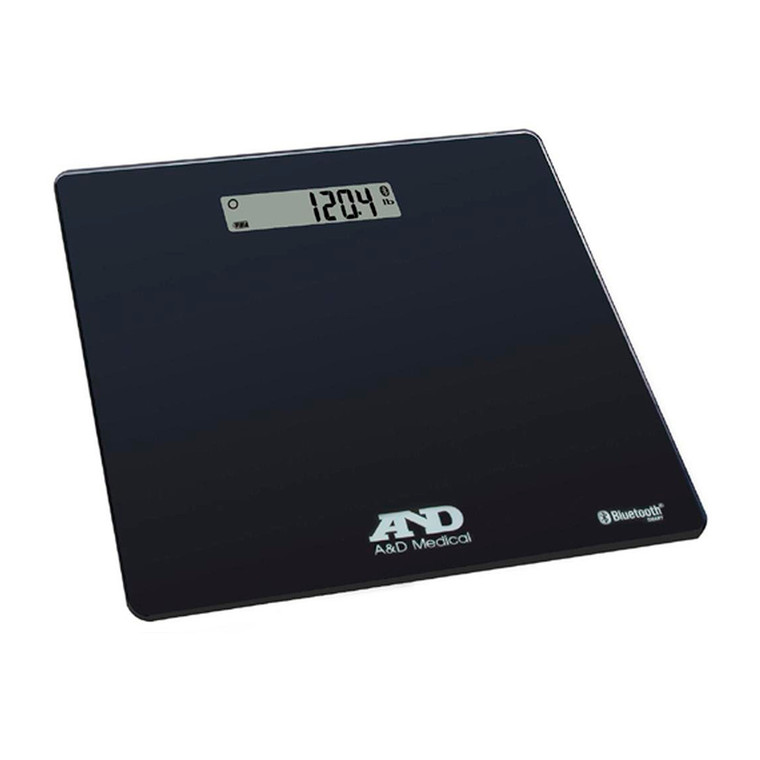 A&D Medical UC-352BLE Deluxe Connected Weight Scale, 450 lbs, 1 Ea