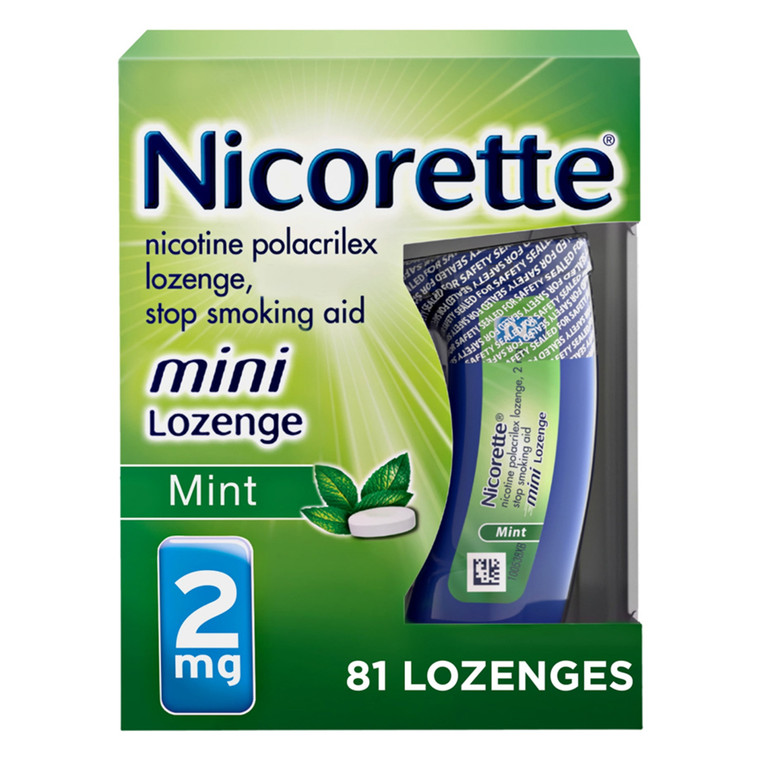 Nicorette 4mg Gum Stop Smoking Aid White Ice Mint, 20 Ea