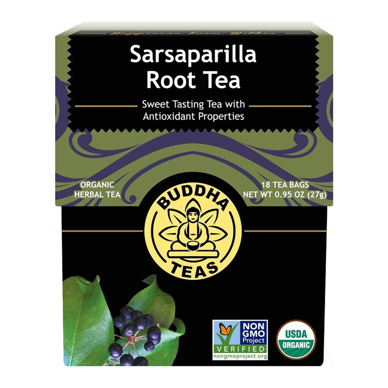 Buddha Teas Organic Sarsaparilla Root Tea Bags Supports Healthy Skin??í18Ea