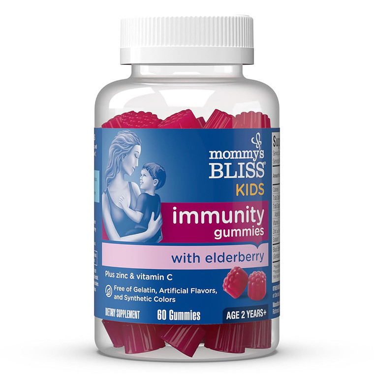Mommys Bliss Kids Elderberry Gummies for Immunity Support 60Ea