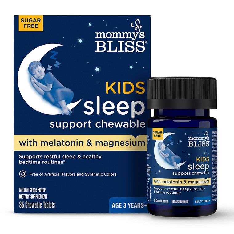 Mommys Bliss Kids Sleep Chewable Tablets Natural Grape Flavor 35Ea