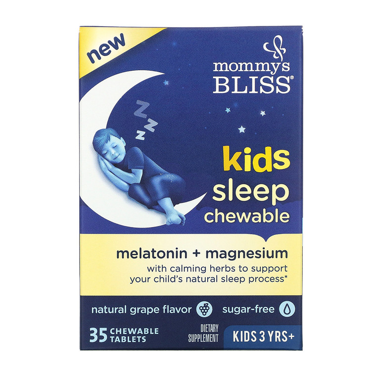Mommy's Bliss, Kids Sleep Chewable, Natural Grape, 35 Ea