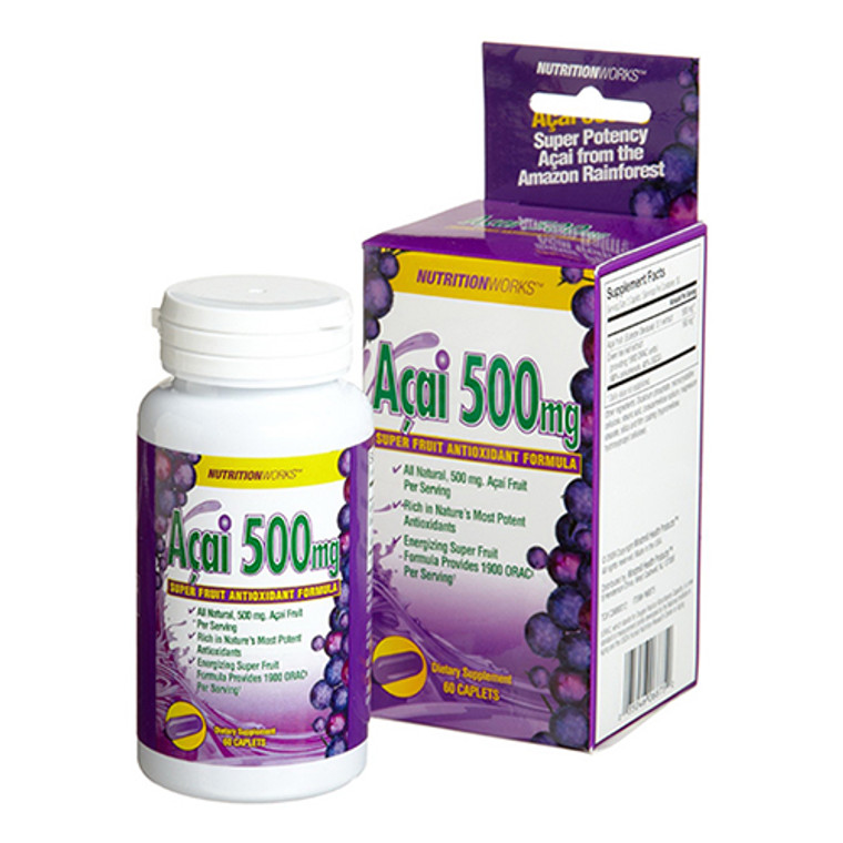Acai Caplets 500 Mg With Super Fruit Antioxidant Formula By Windmill - 60 Ea