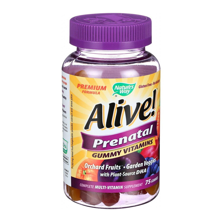 Natures Way Alive Prenatal Multi Vitamin Gummy, 75 Ea