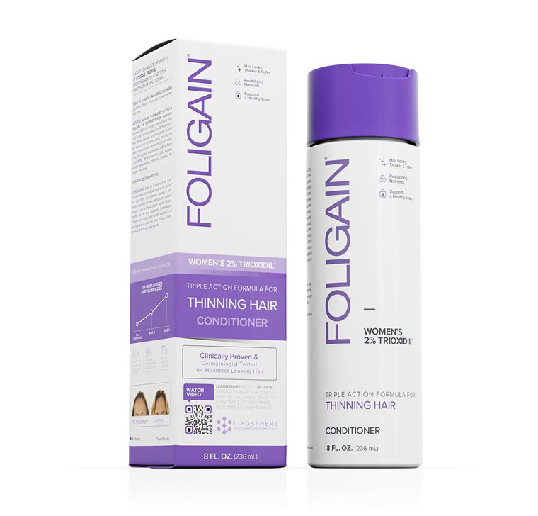 Foligain Womens Stimulating Conditioner for Thinning Hair (2% Trioxidil), 8 Oz