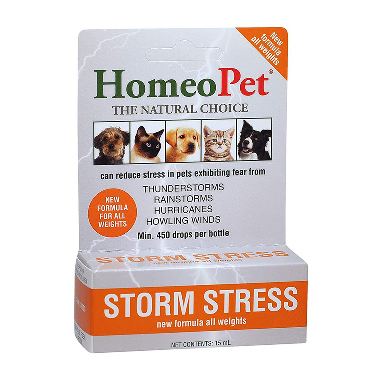HomeoPet Pro Storm Stress for Dogs 20-80 lbs, 5 ml