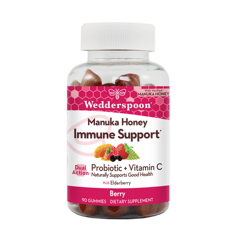 Wedderspoon Manuka Honey Immunity Gummies, Mixed Berry, 90 Ea