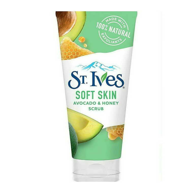 St. Ives Soft Skin Face Scrub, Avocado and Honey, 6 Oz