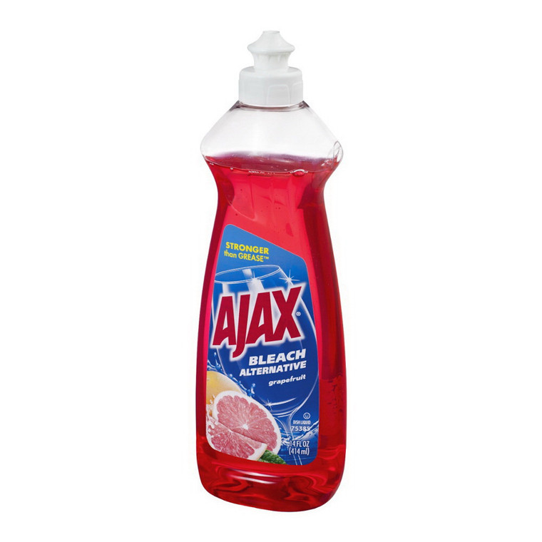 Ajax Dish Liquid with Bleach Alternative, Grapefruit, 14 Oz